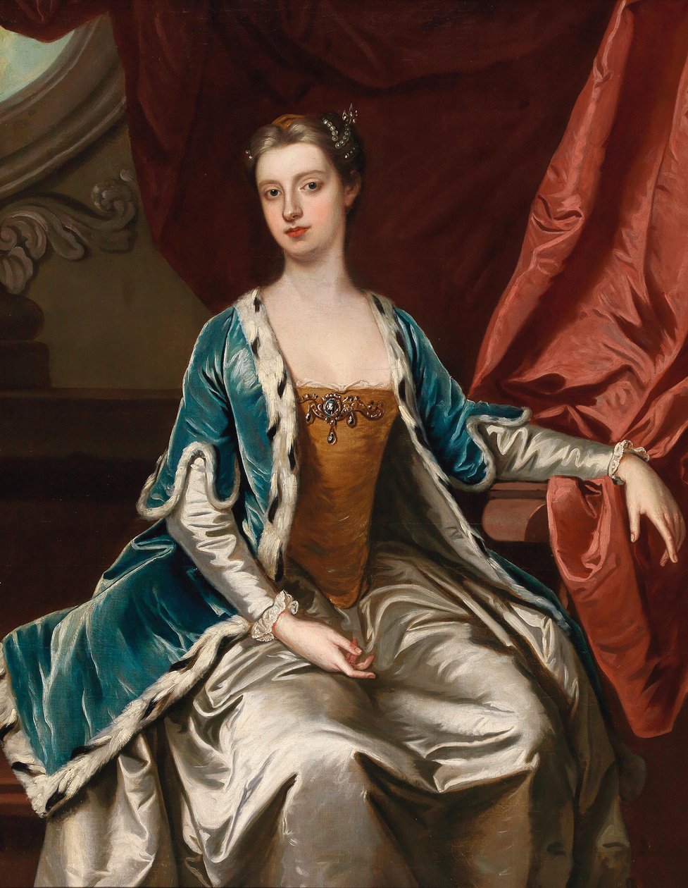 Portrét Lady Mary Wortley Montagu 1689-1762. od Sir Gotfrey Kneller