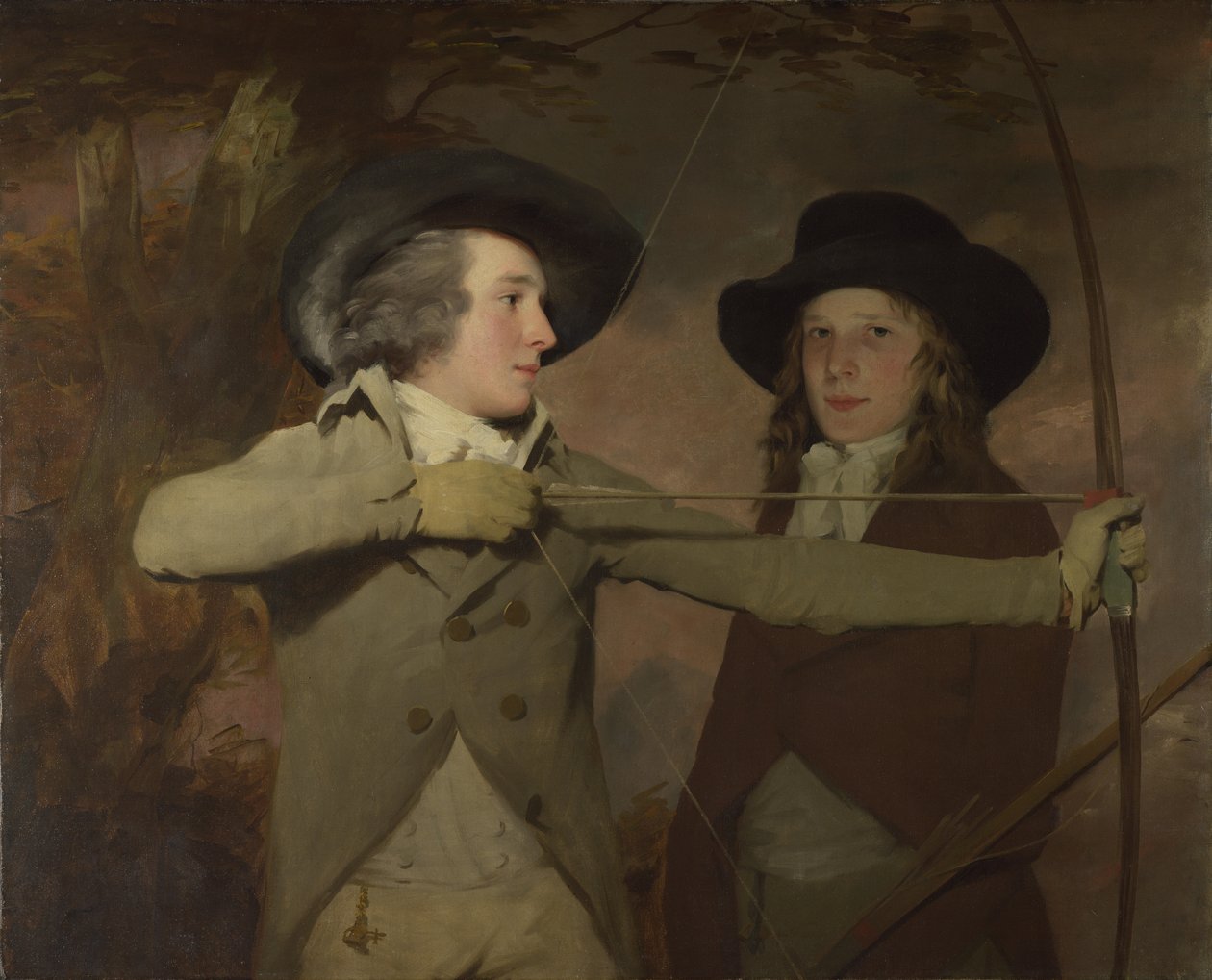 Robert Ferguson z Raith a generálporučík Sir Ronald Ferguson The Archers, c. 1789 od Sir Henry Raeburn