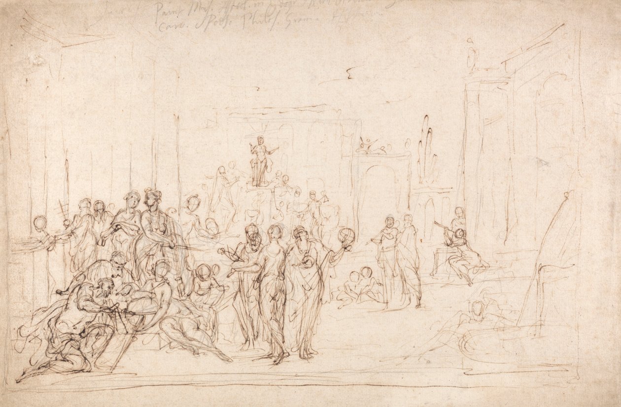 Apollo a múzy od Sir James Thornhill