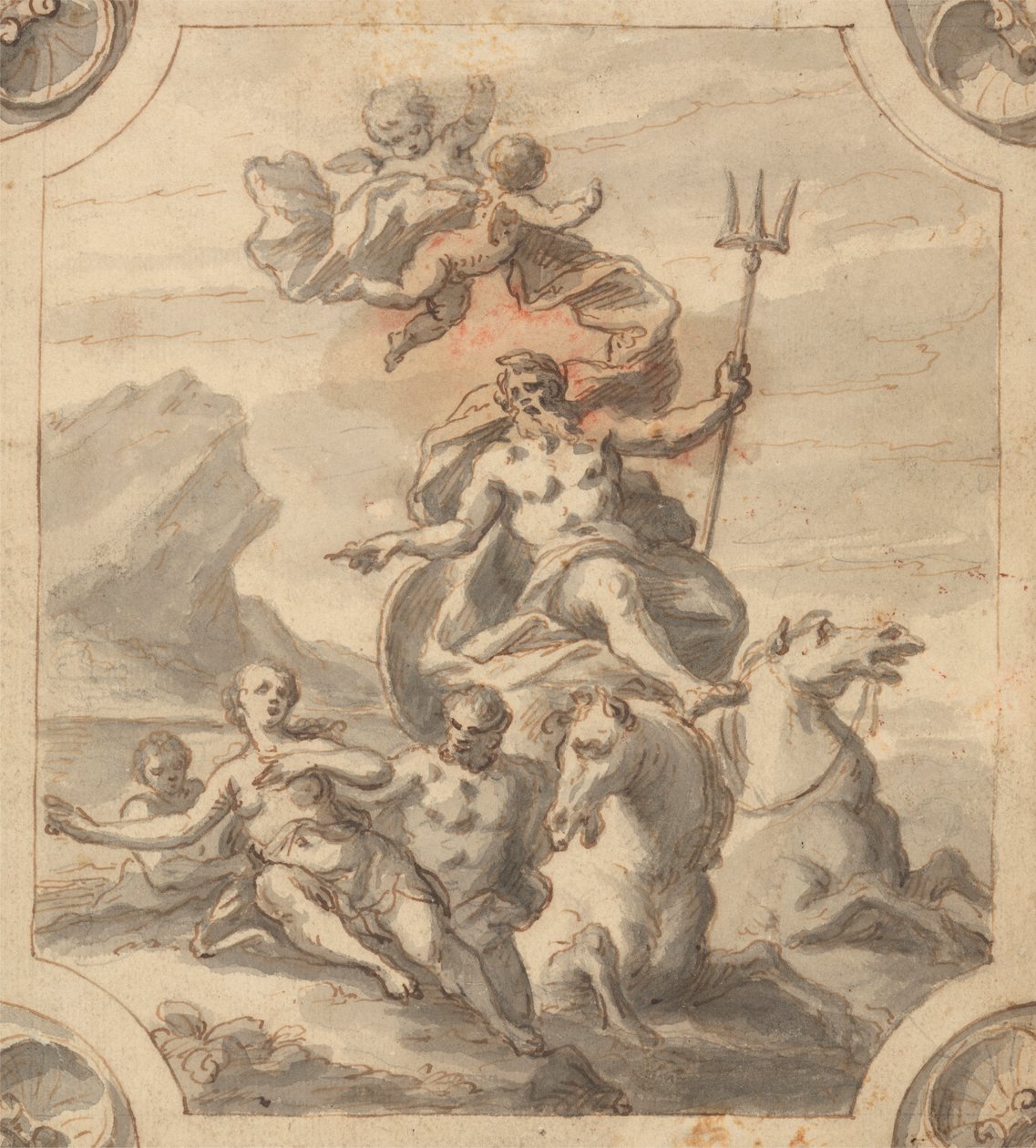 Neptune od Sir James Thornhill