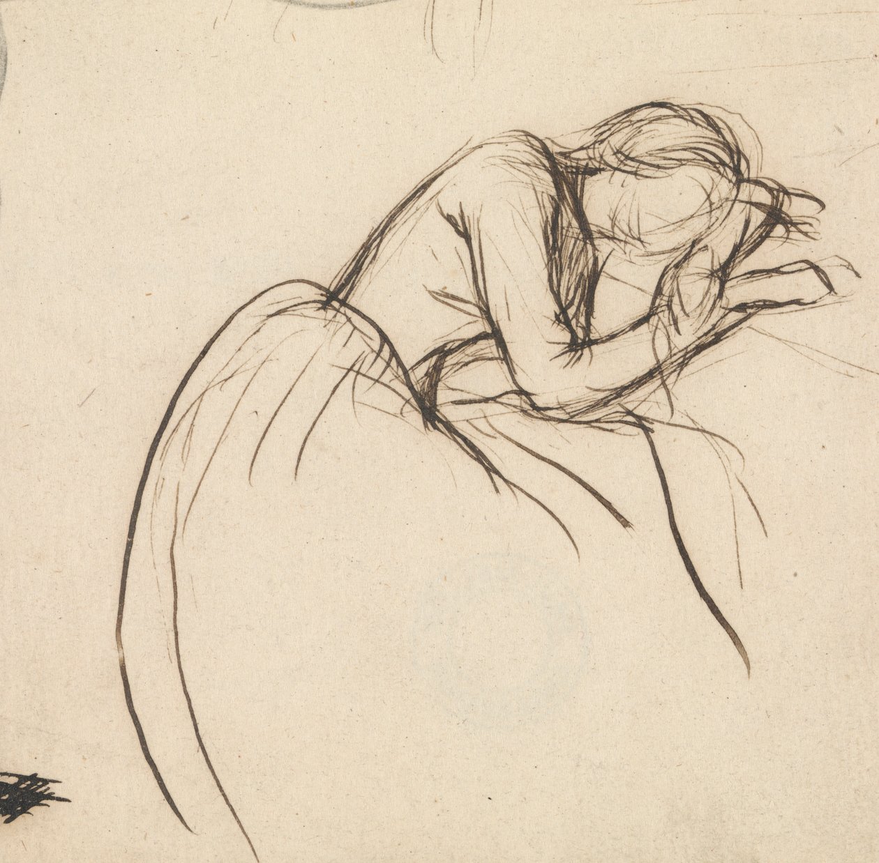 Žena se uklonila ve smutku od Sir John Everett Millais