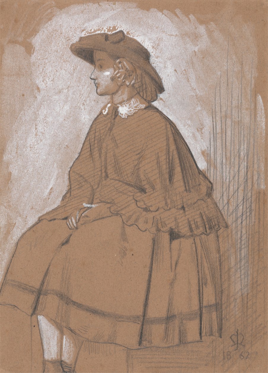 Studie dívky od Sir John Everett Millais
