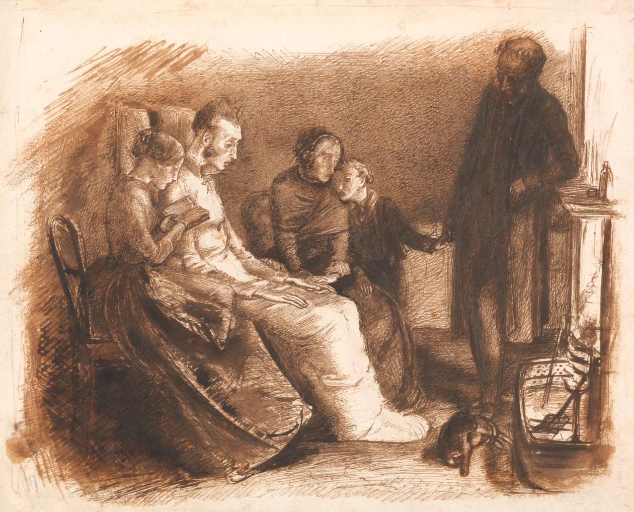 Umírající muž od Sir John Everett Millais