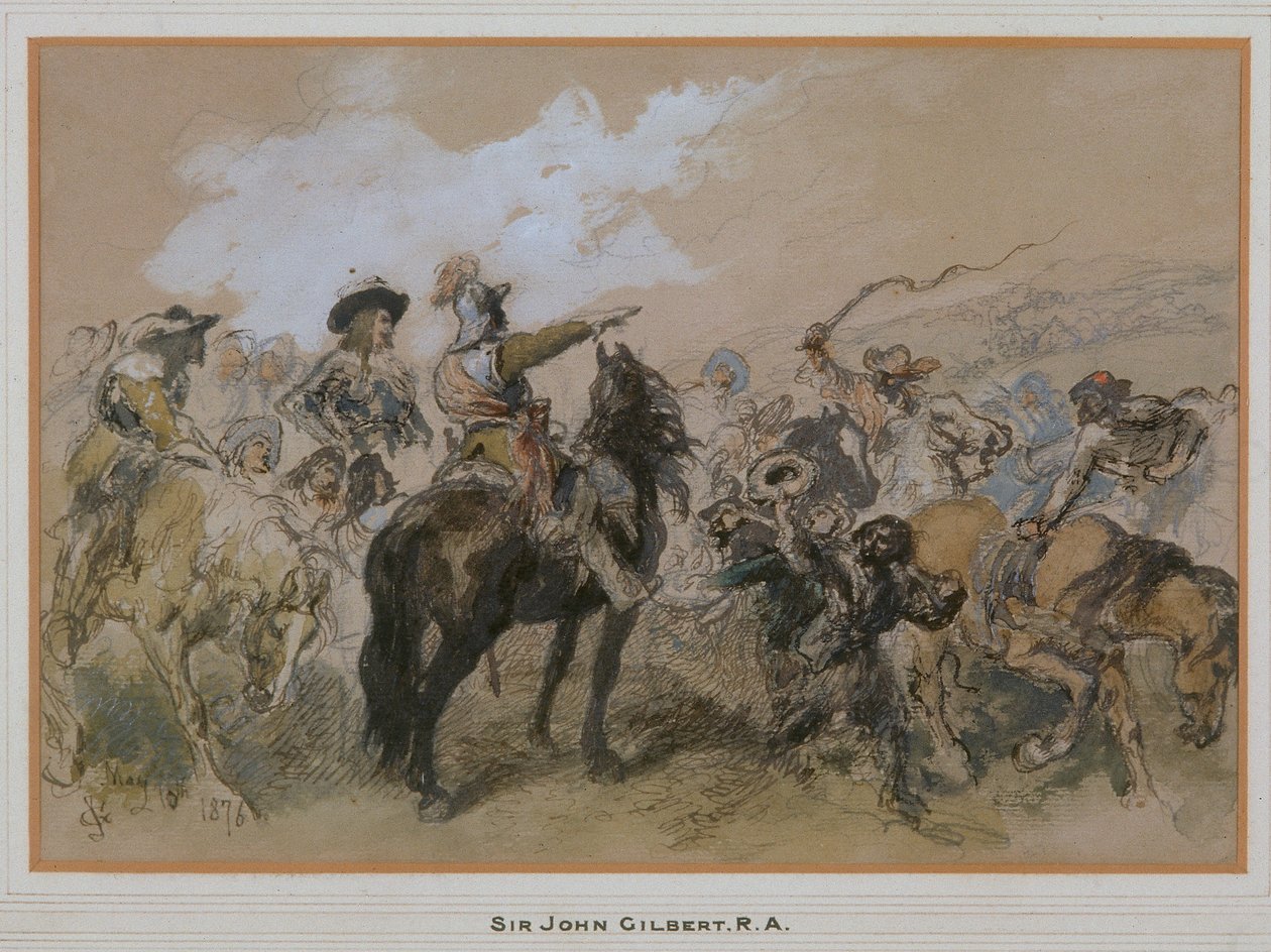 Jezdci v době Karla I., 1876 od Sir John Gilbert