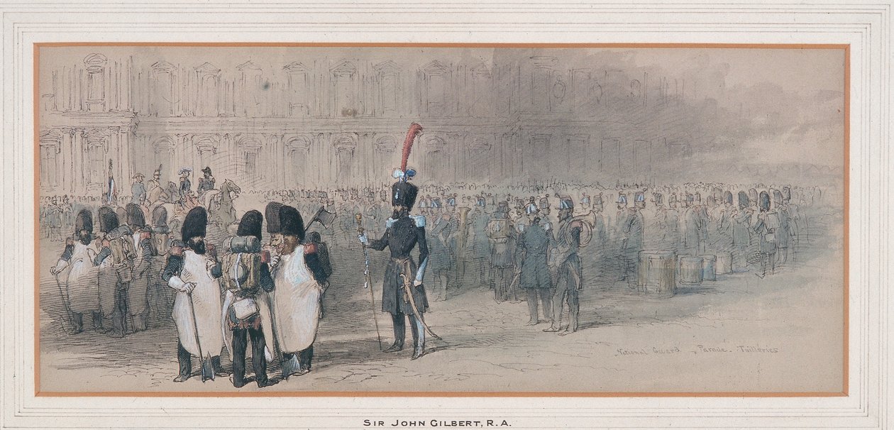 Národní garda v Tuileries, 1846 od Sir John Gilbert