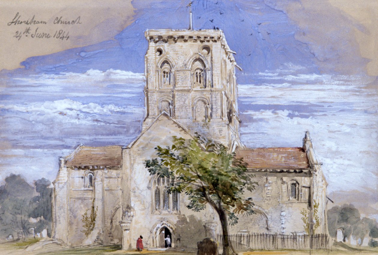 Shoreham Church, Kent, 1844 od Sir John Gilbert