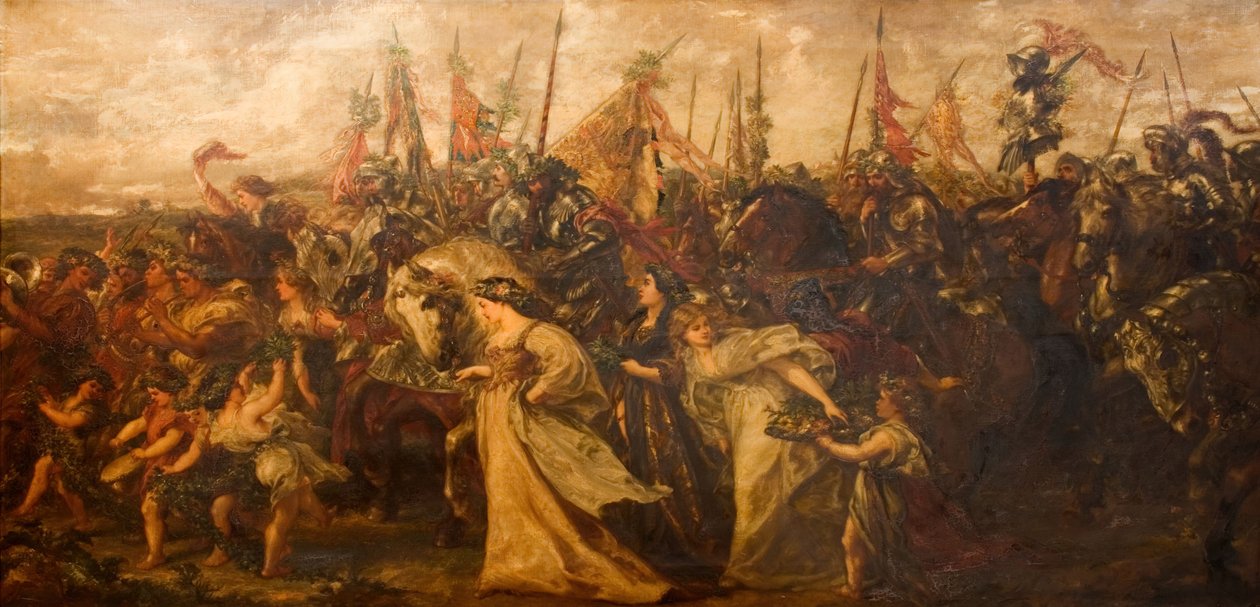 Návrat vítězů, 1878-1879. od Sir John Gilbert