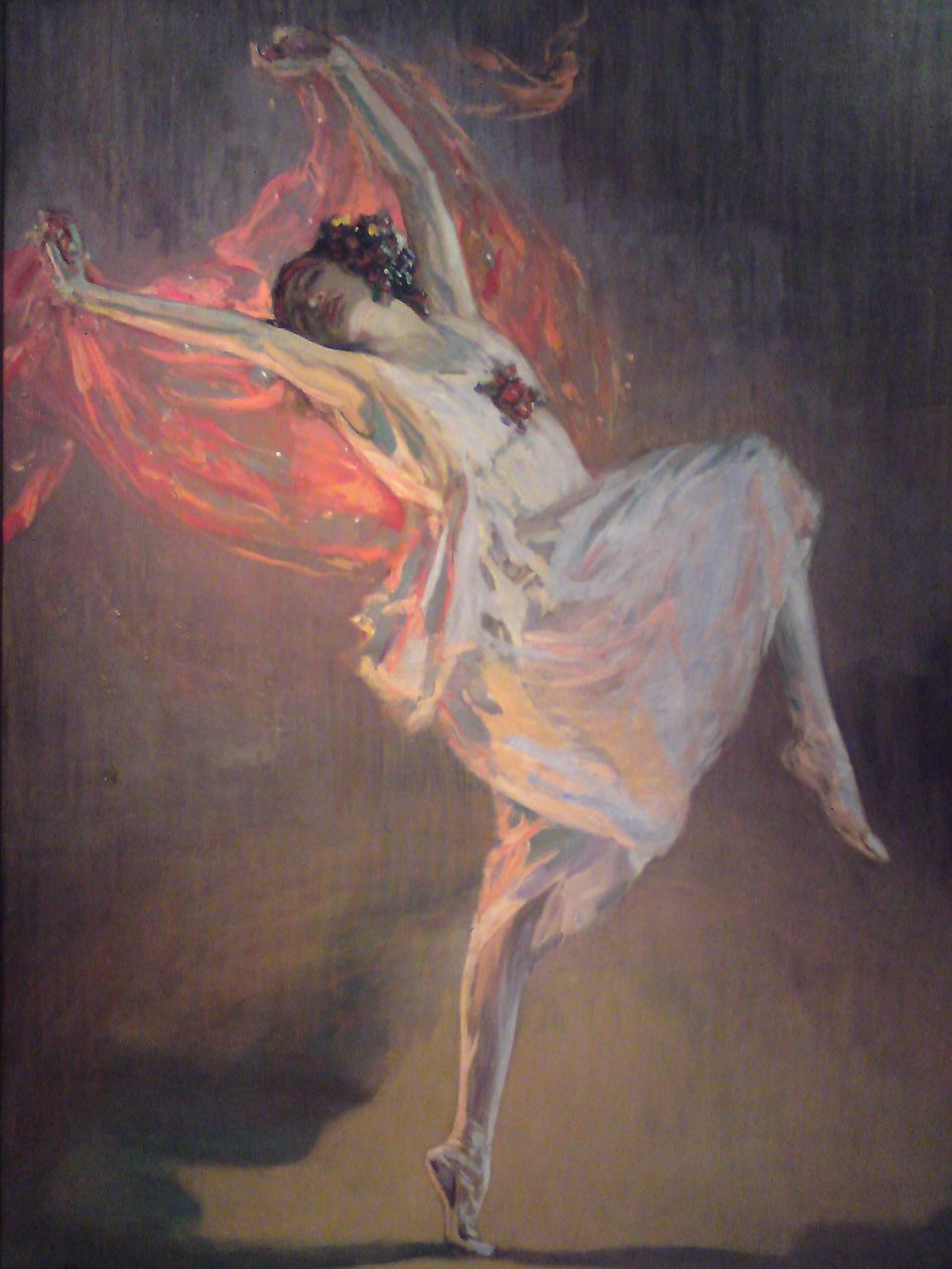 Baletka Anna Pavlová 6-, 7s od Sir John Lavery