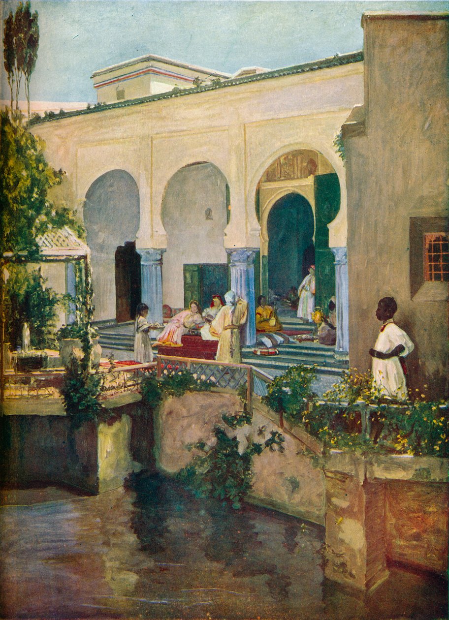 Interiér maurského harému, 1907 od Sir John Lavery