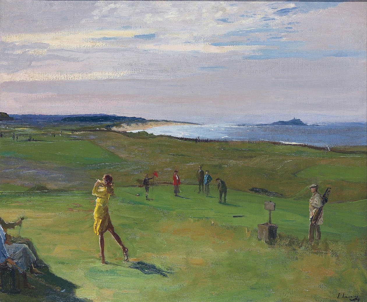Golfové hřiště, North Berwick od Sir John Lavery