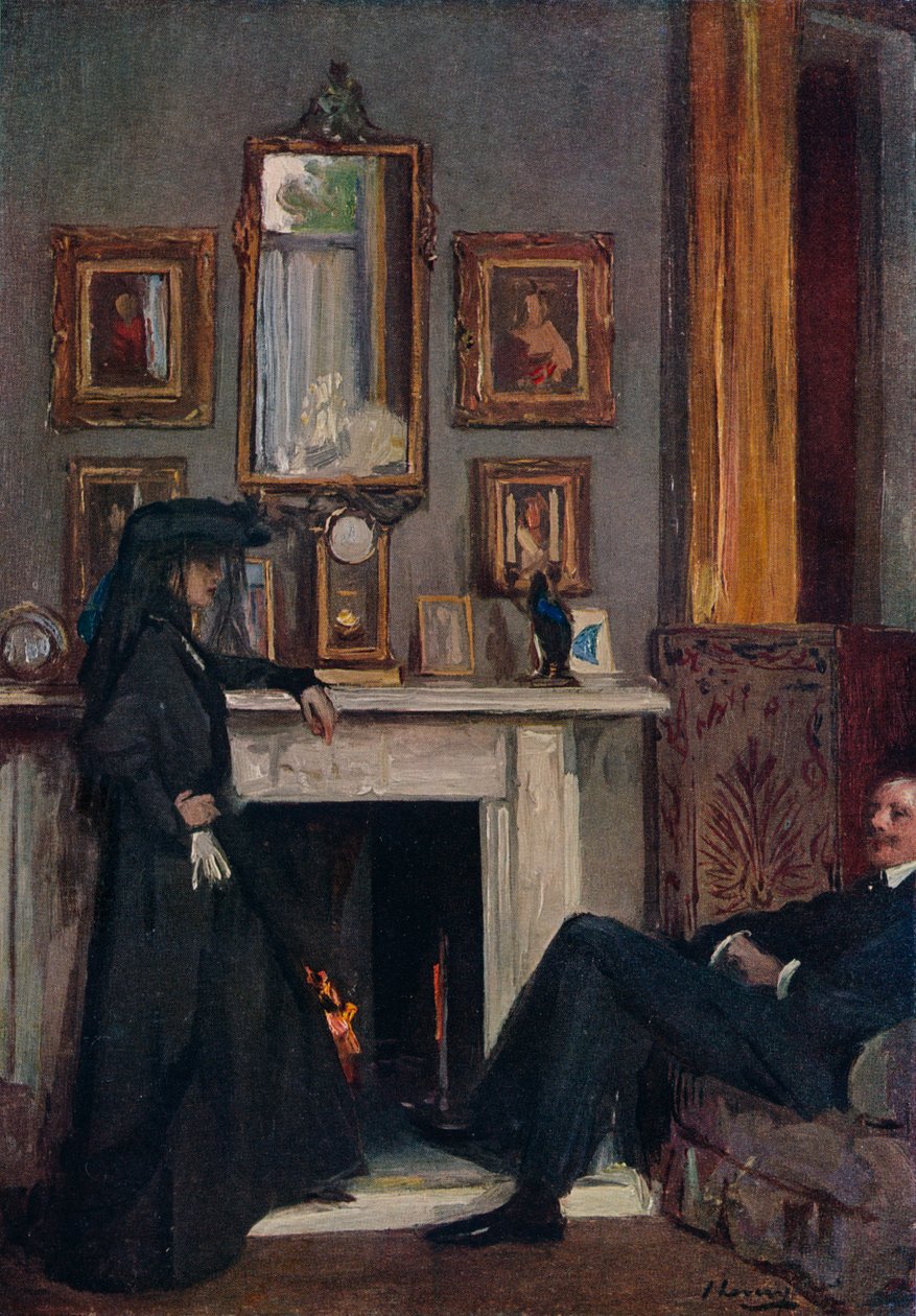 Šedý přijímací pokoj, Tanger, 1911, 1914 od Sir John Lavery