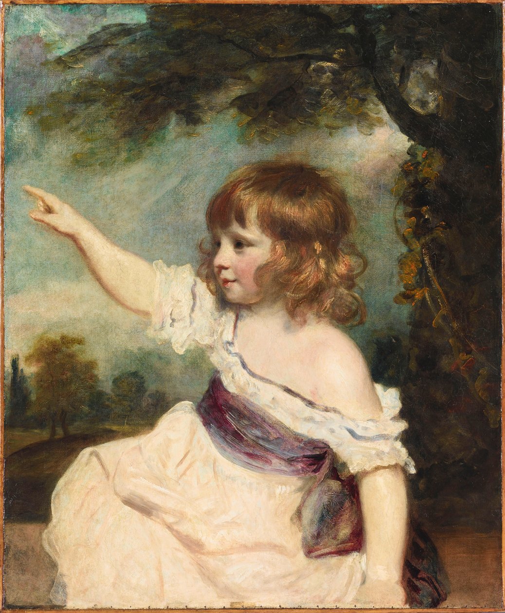 Portrét Francis George Hare 1786-1842 známý jako Master Hare, 1788-1789. od Sir Joshua Reynolds