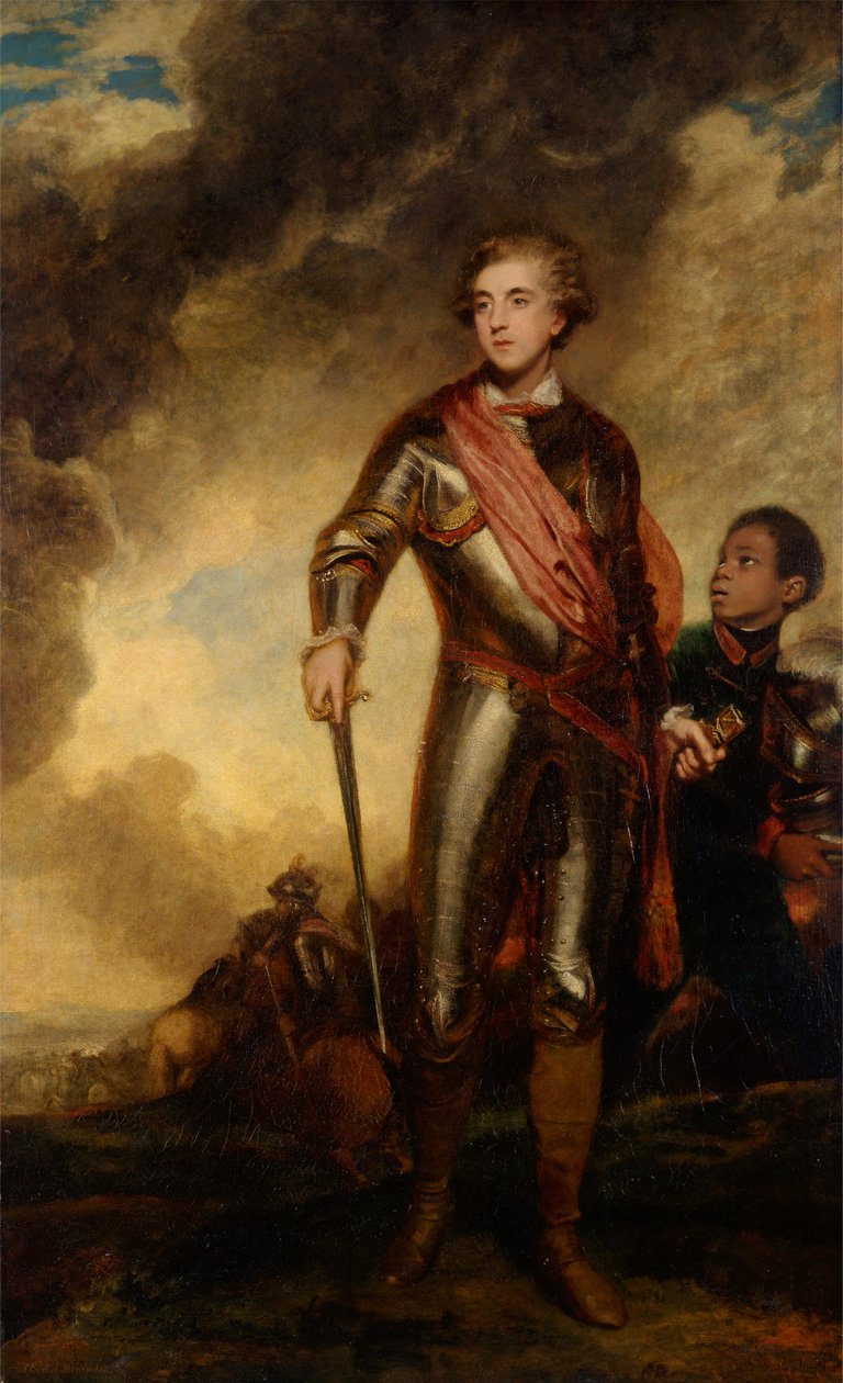Charles Stanhope, třetí hrabě z Harringtonu a Marcus Richard Fitzroy Thomas od Sir Joshua Reynolds RA