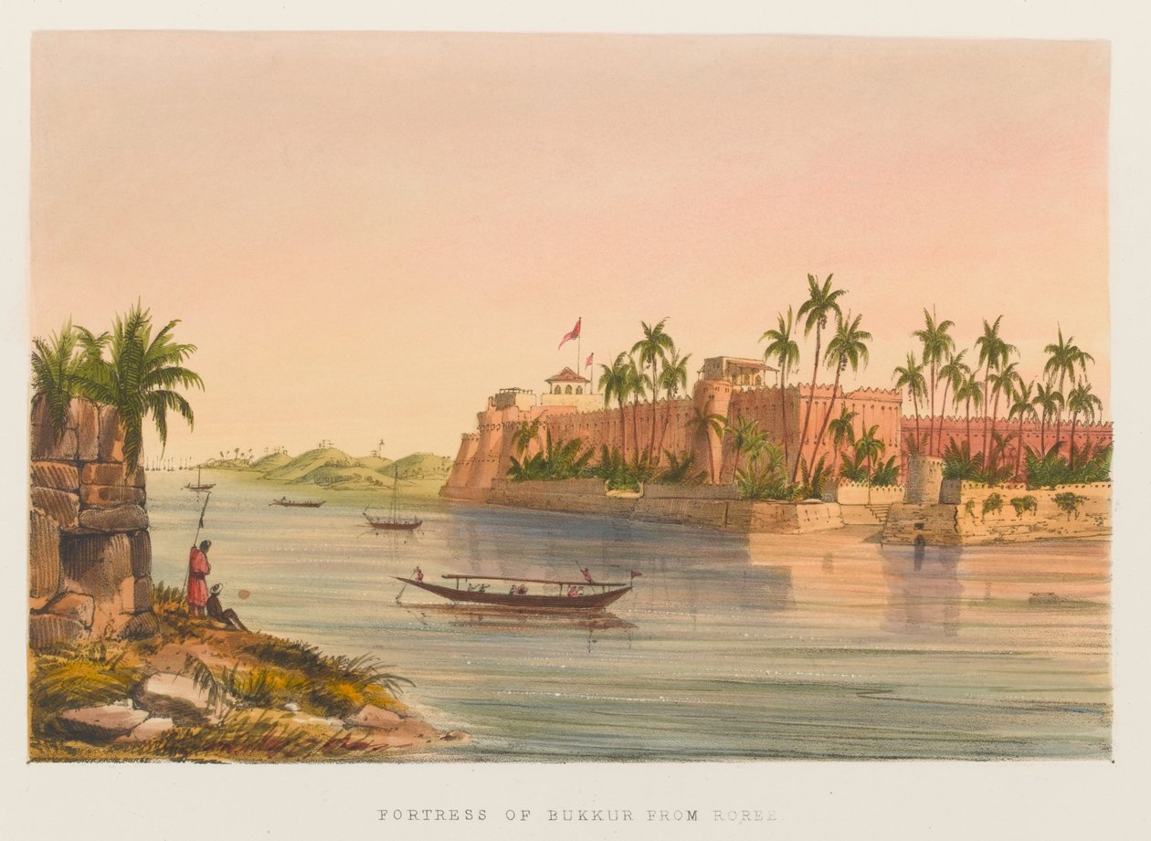 Pevnost Bukkur z Roree od Sir Keith A. Jackson