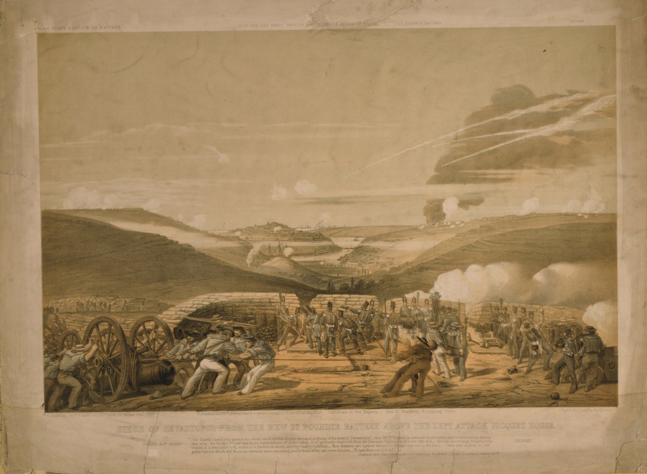 Obléhání Sevastopolu, 1854 od Sir Michael Anthony Shrapnel Biddulph