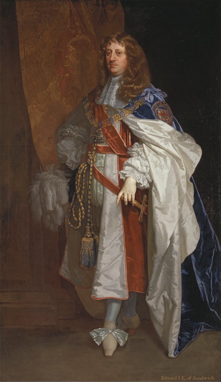 Edward Montagu, první hrabě ze Sandwiche od Sir Peter Lely