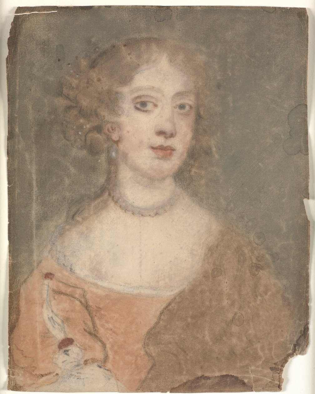Hlava a ramena portrét dámy od Sir Peter Lely