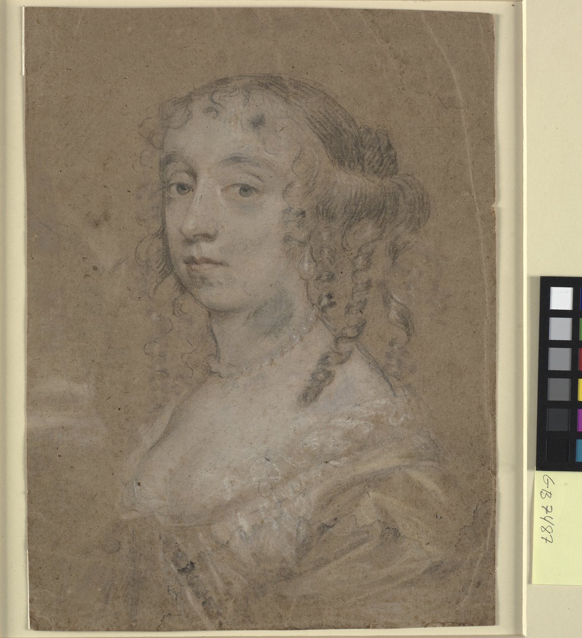 Hlava a ramena portrét dámy od Sir Peter Lely