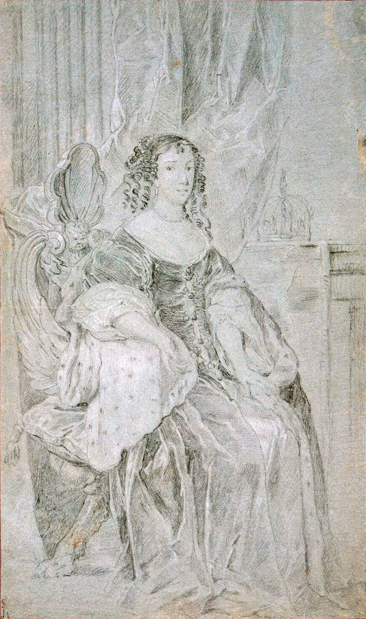 Portrét Kateřiny z Braganzy 1638-1705, 70. léta 17. století. od Sir Peter Lely