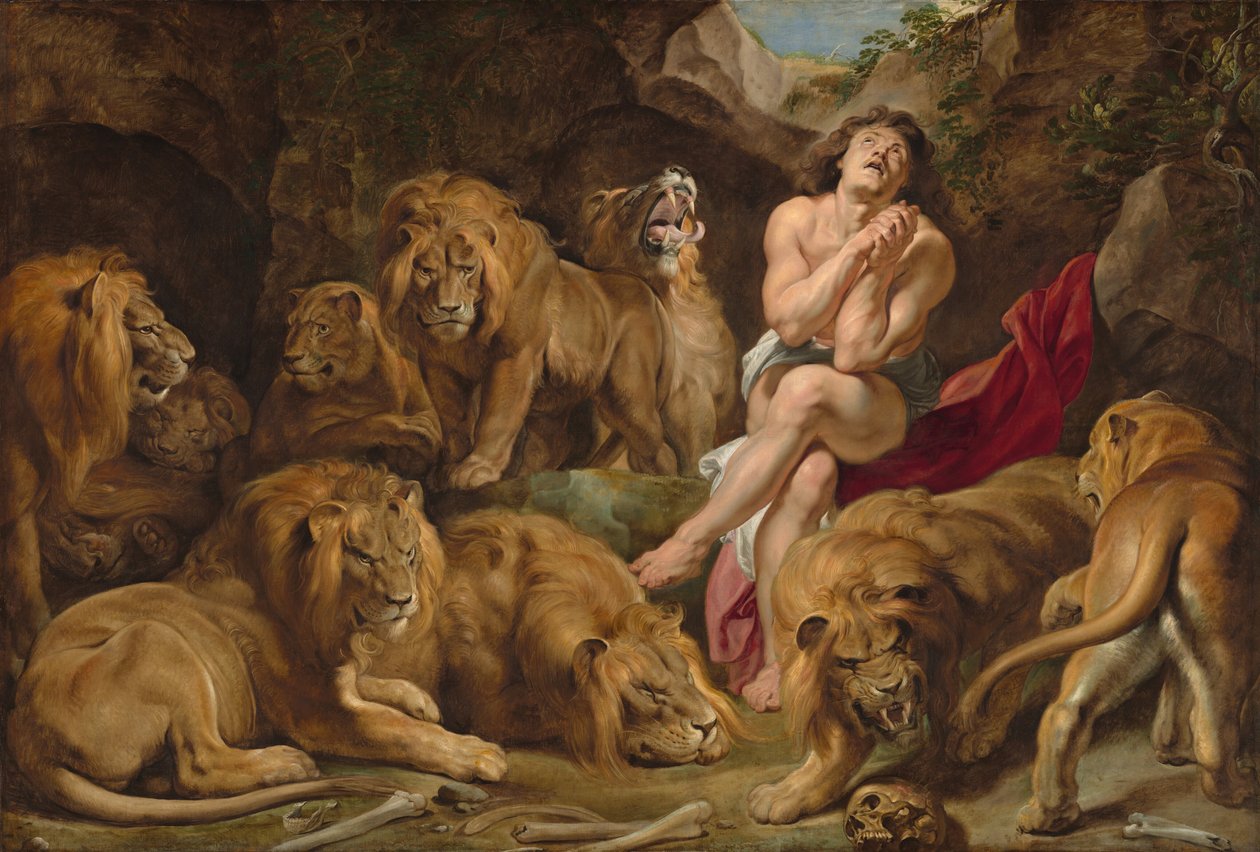 Daniel v jámě lvové od Sir Peter Paul Rubens