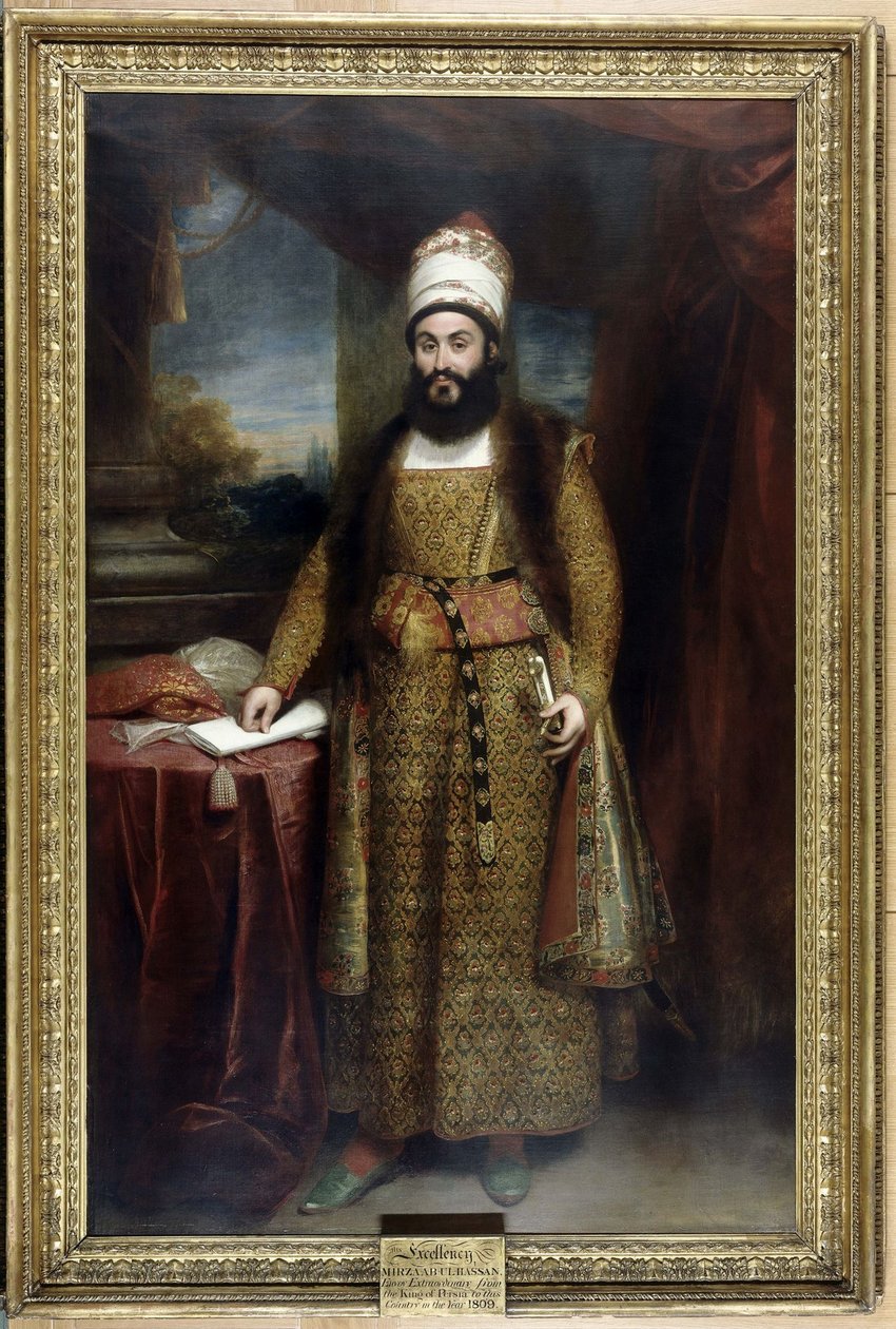 Portrét Mirzy Abul Hasan Khan Ilchi 1776-1846 od Sir William Beechey