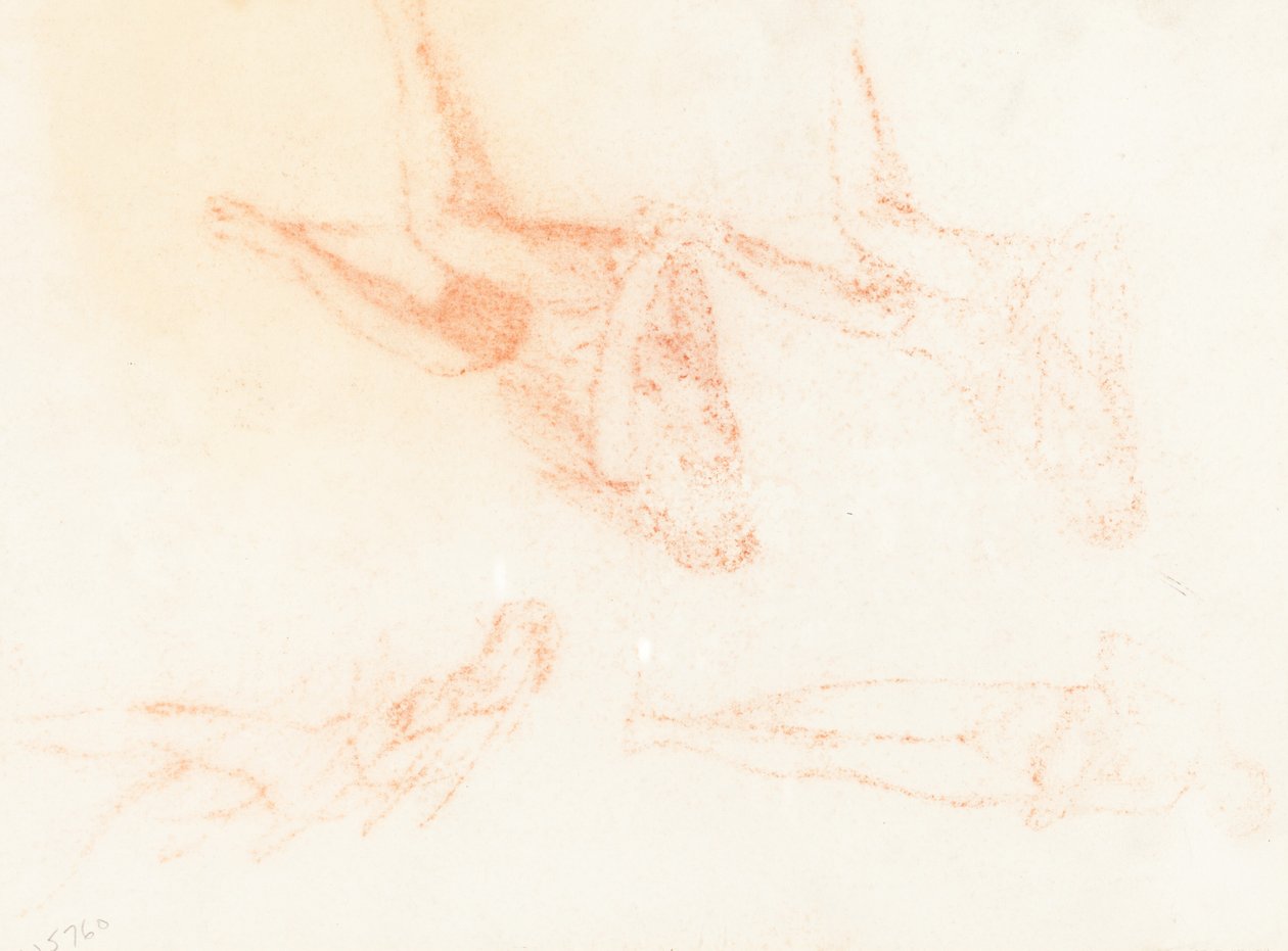 Studie pro "Moudré a pošetilé panny" [recto] od Sir William Blake Richmond
