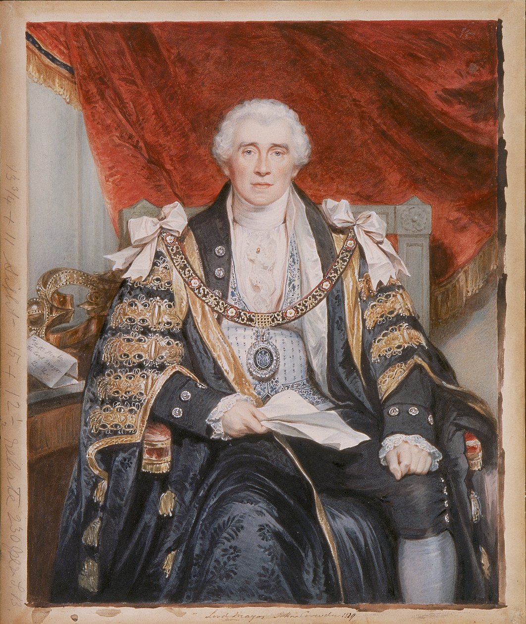 John Crowder, primátor Londýna, c1829 od Sir William Charles Ross