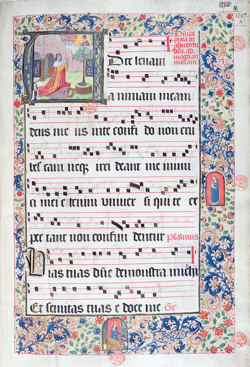 Ms 432 Temporal používaný sestrami z Kongregace karmelitek z Brugg, napsaný sestrou Margaritou Bruyneweovou, 1505 od Sister Cornelia Wulfekkercke