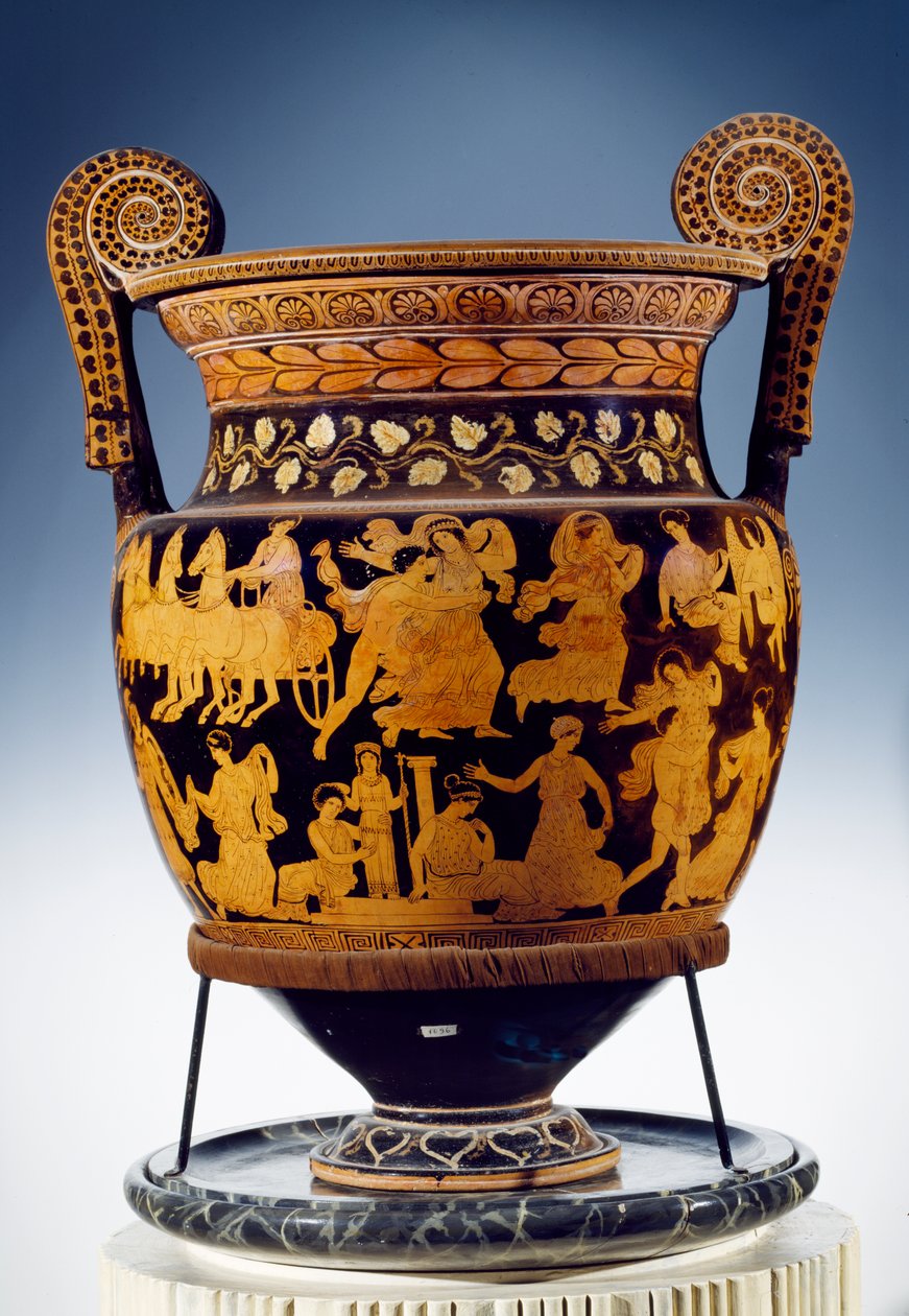 Červenofigurový volutový krater, apulský (keramický) (viz také 85031 a 85032) od Sisyphus Painter