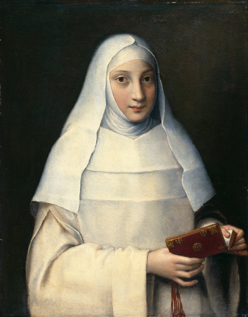 Portrét umělcovy sestry v úboru jeptišky od Sofonisba Anguissola