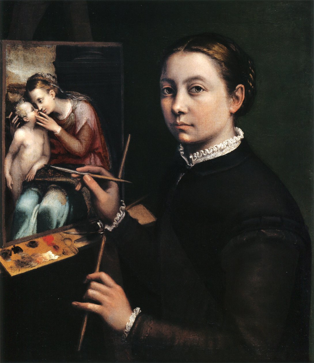 Autoportrét na stojanu od Sofonisba Anguissola