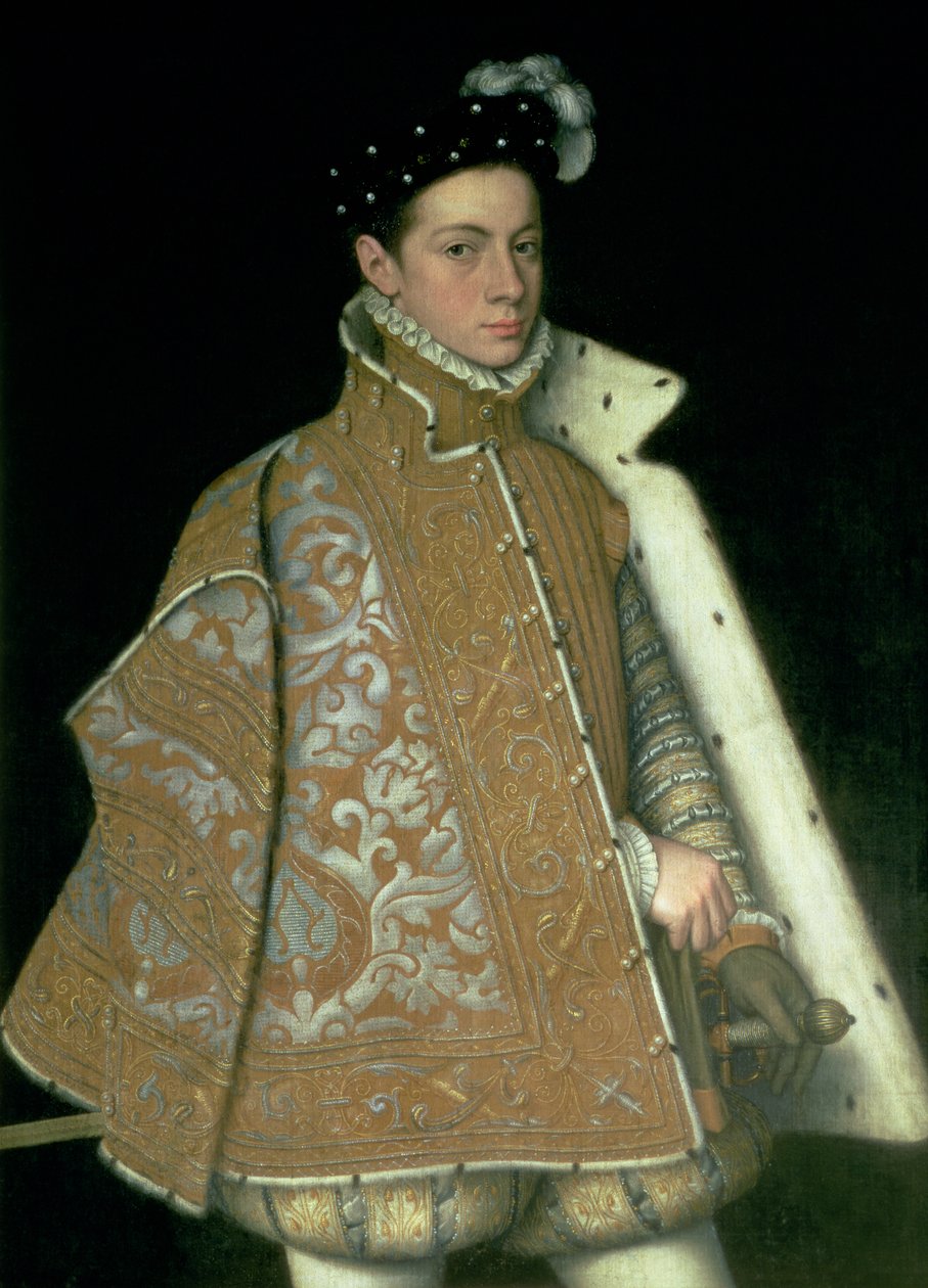 Alessandro Farnese (1546-92), pozdější guvernér Nizozemska (1578-86), syn Markéty Parmské (1522-86) a Ottavia Farnese, vévody z Parmy (1520-86), kolem 1561 od Sofonisba Anguissola