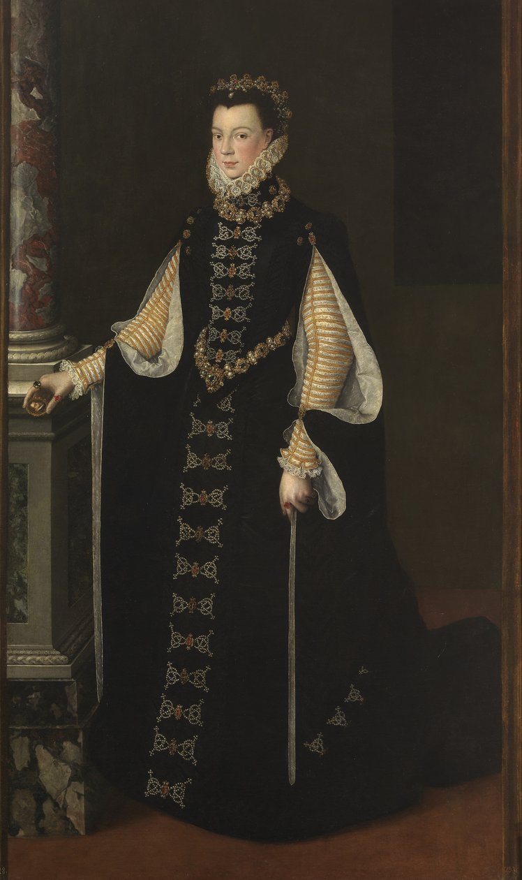 Alžběta z Valois 1545-1568, španělská královna, 1561-1565 od Sofonisba Anguissola