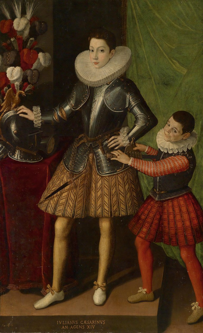 Giuliano Cesarini mladší 1466-1510, 14 let, asi 1586 od Sofonisba Anguissola