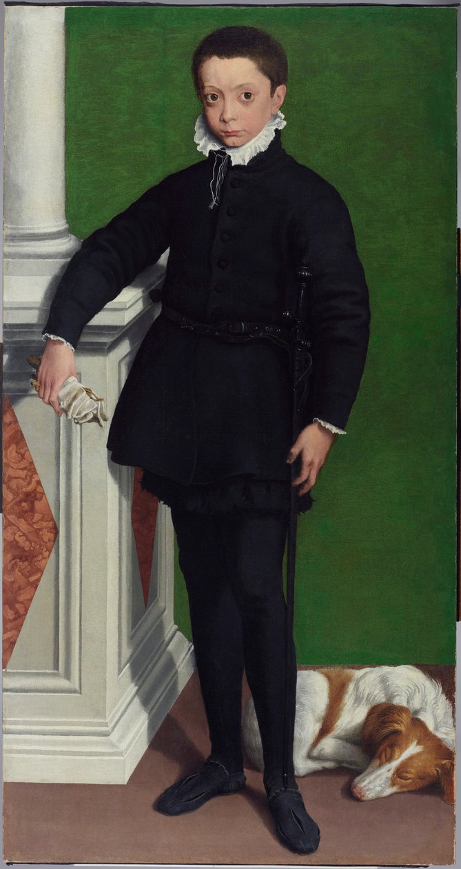 Portrét markýze Massimiliana Stampy od Sofonisba Anguissola