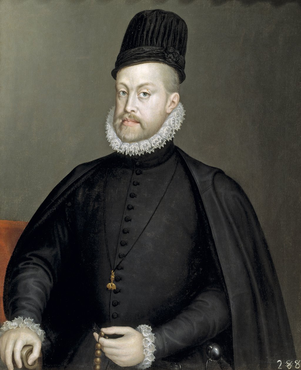 Portrét Filipa II. 1527-1598, krále Španělska a Portugalska, 1565 od Sofonisba Anguissola