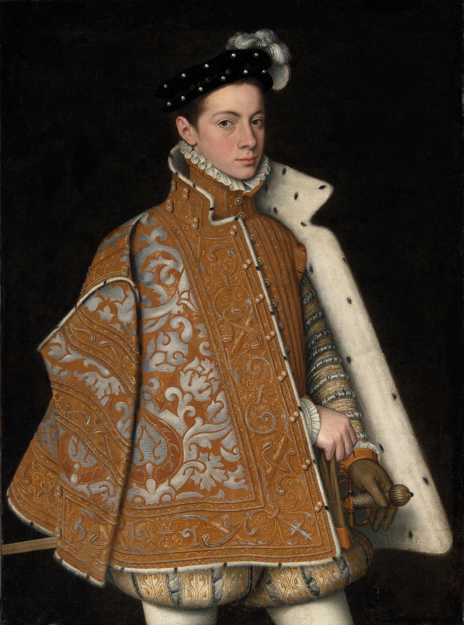 Portrét prince Alessandra Farneseho (1545-1592), pozdějšího vévody z Parmy a Piacenzy od Sofonisba Anguissola