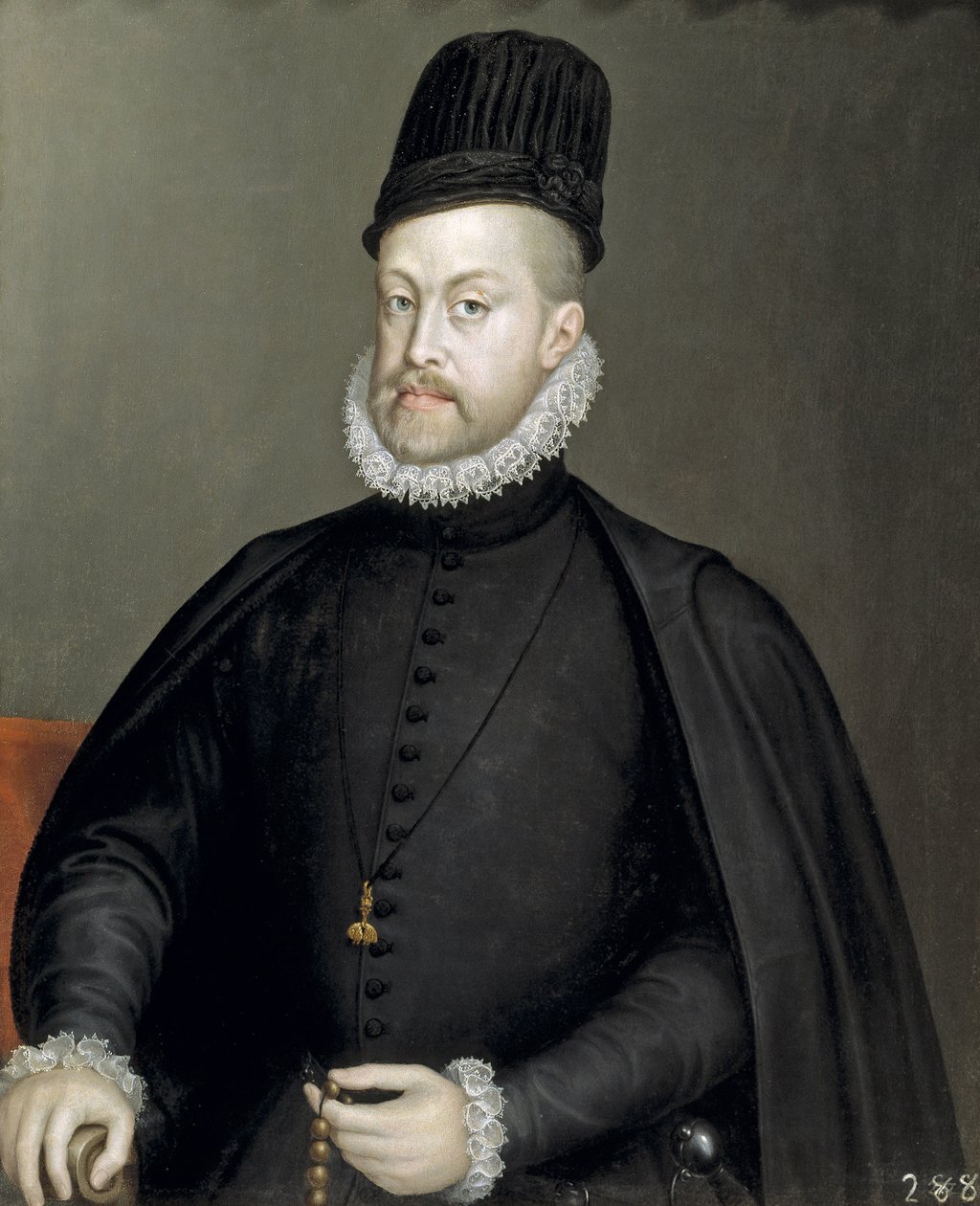 Španělština:  Retrato de Felipe II Portrét Filipa II. španělského od Sofonisba Anguissola