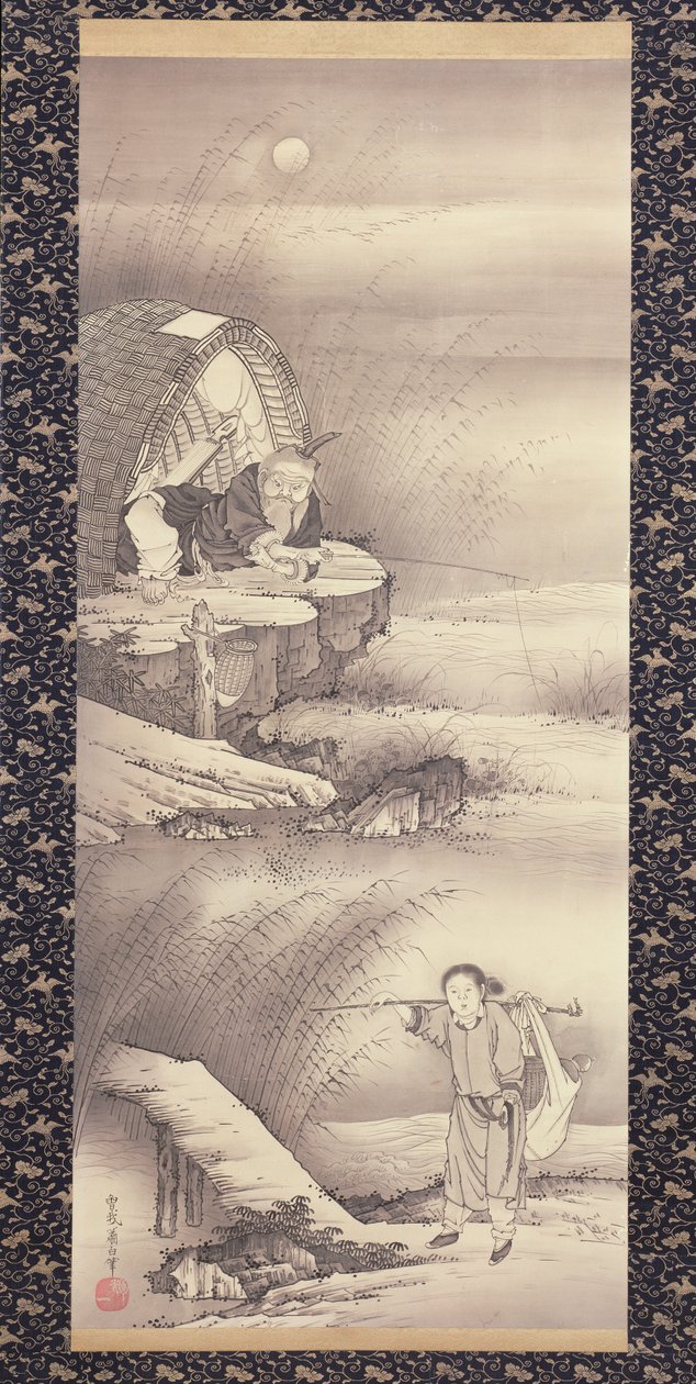 l u shang (veřejná síť Tai) od 0,1775 (inkoust na papíře) od Soga Shohaku