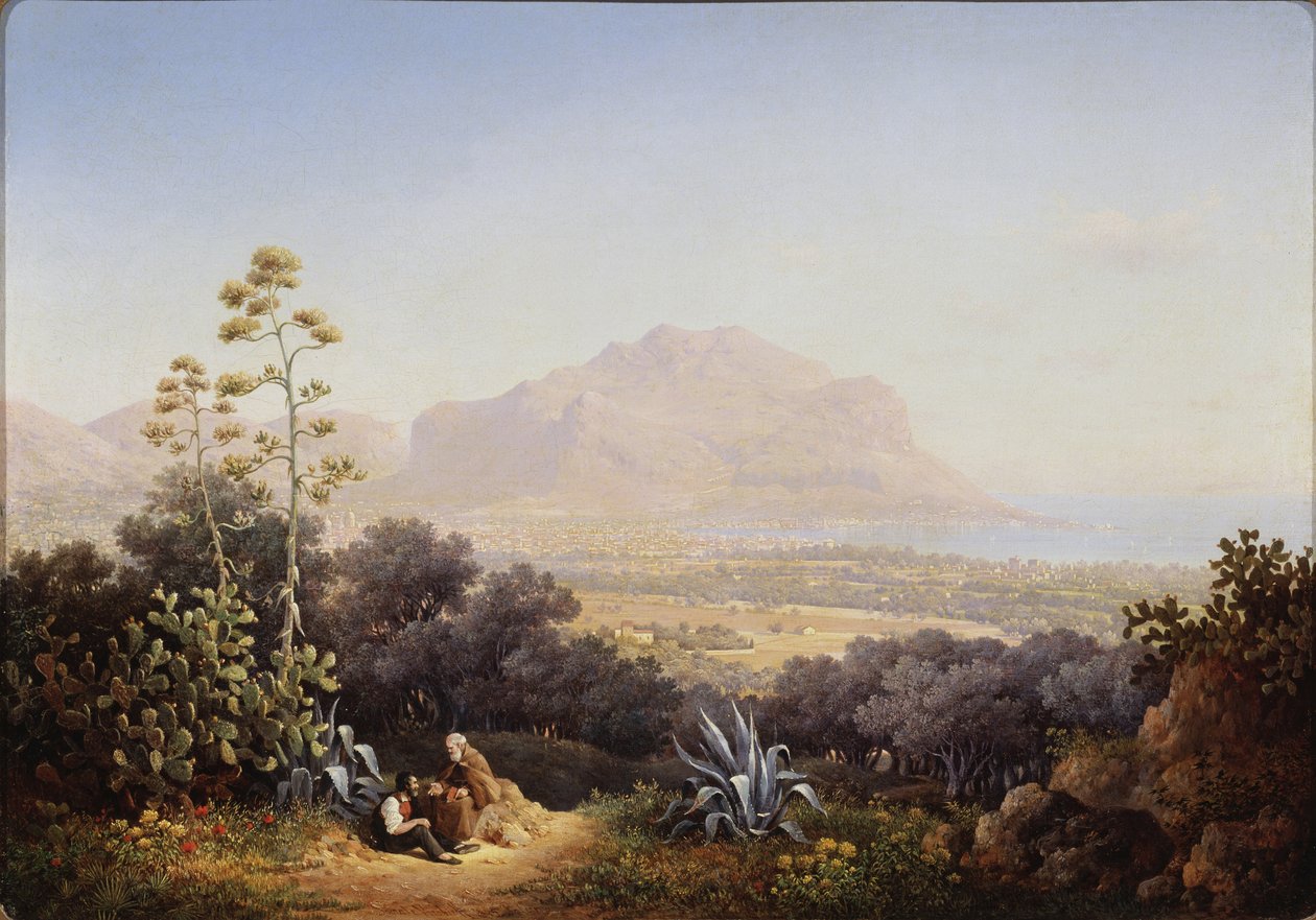 Pohled na Palermo, 1845 od Sokrat Maximovich Vorobyev