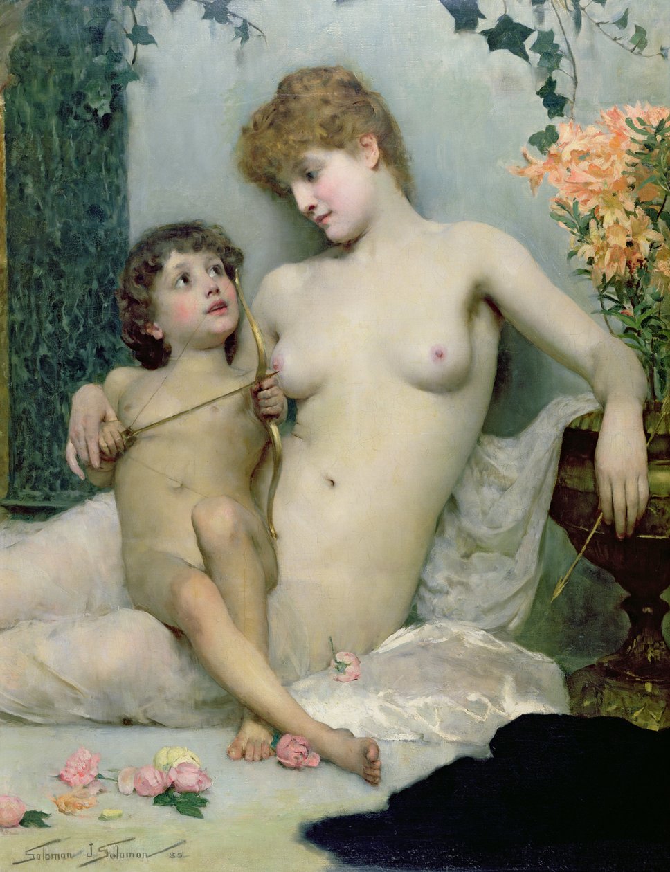 První lekce lásky, 1885 od Solomon Joseph Solomon
