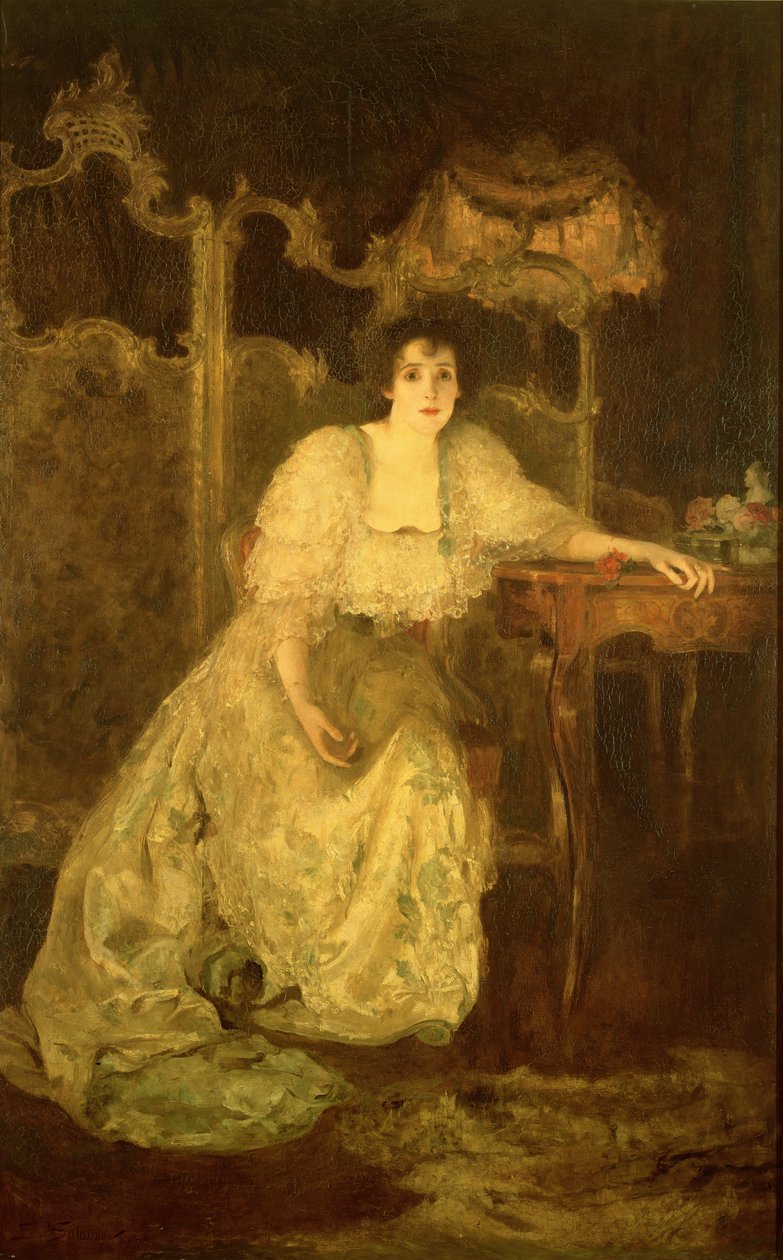 Paní Patrick Campbell (1865-1940) jako Paula Tanqueray, 1894 od Solomon Joseph Solomon