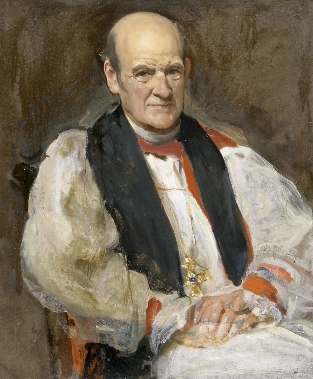 A.G. Edwards, arcibiskup z Walesu (olej na plátně) od Solomon Joseph Solomon