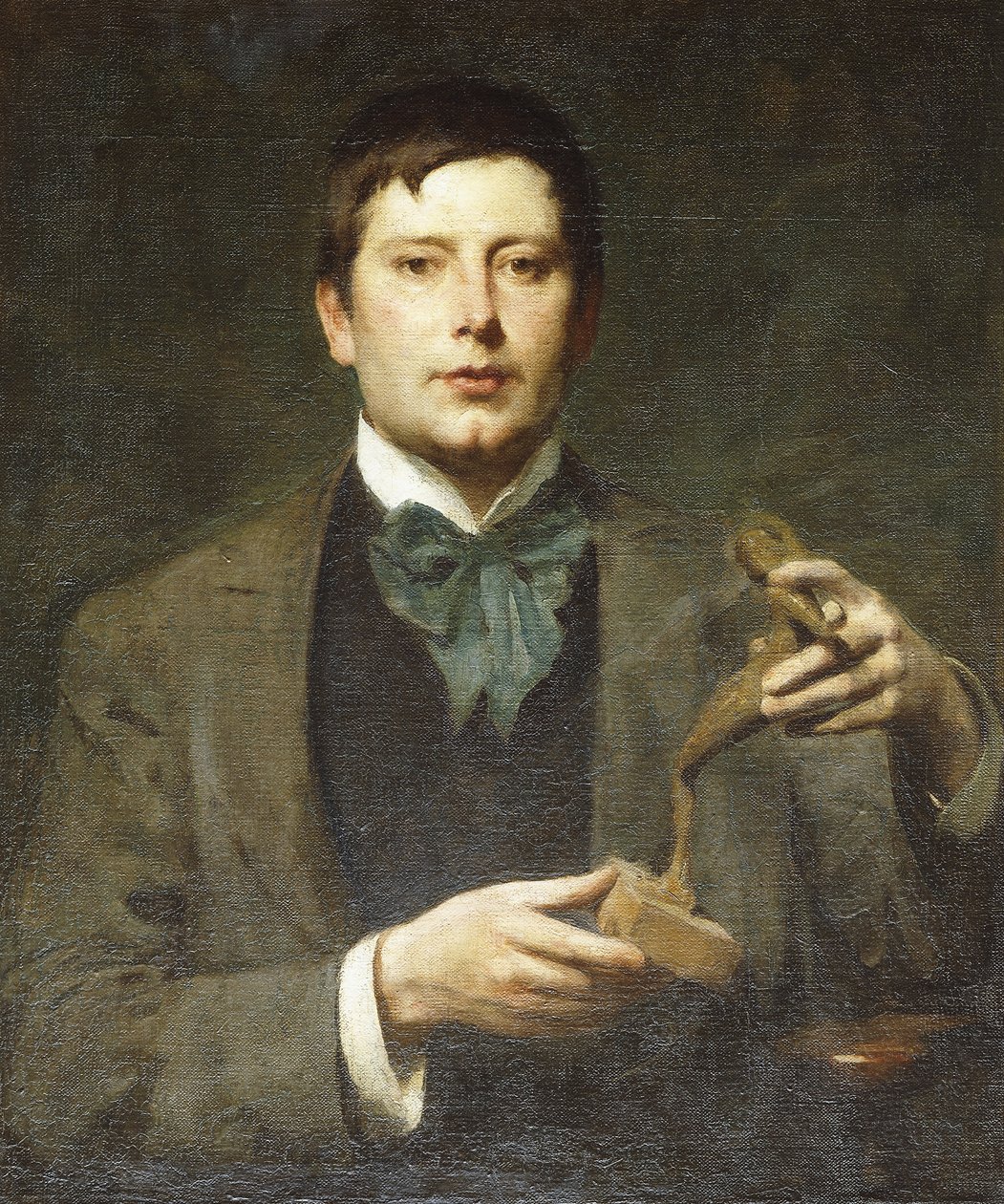 Portrét sochaře George Framptona od Solomon Joseph Solomon