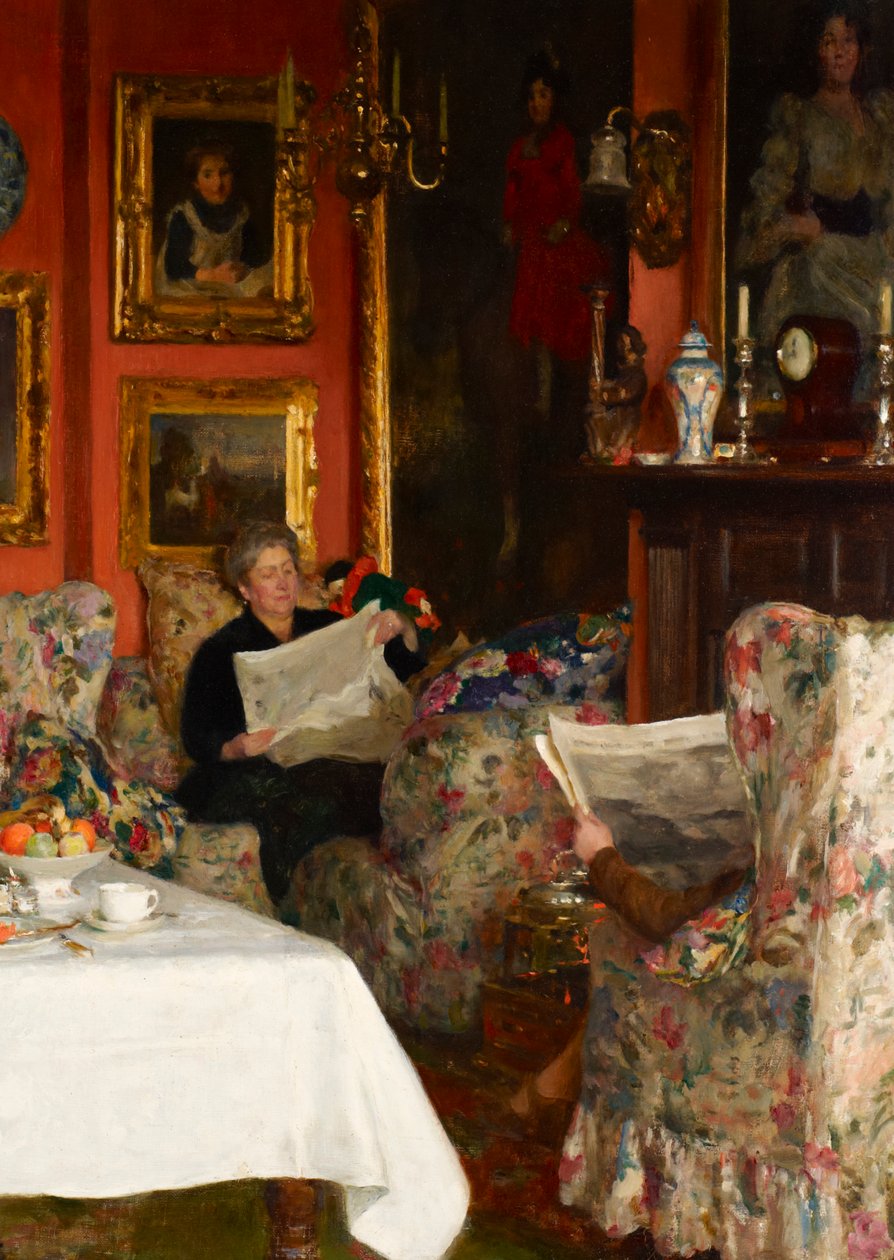 Snídaňový stůl od Solomon Joseph Solomon