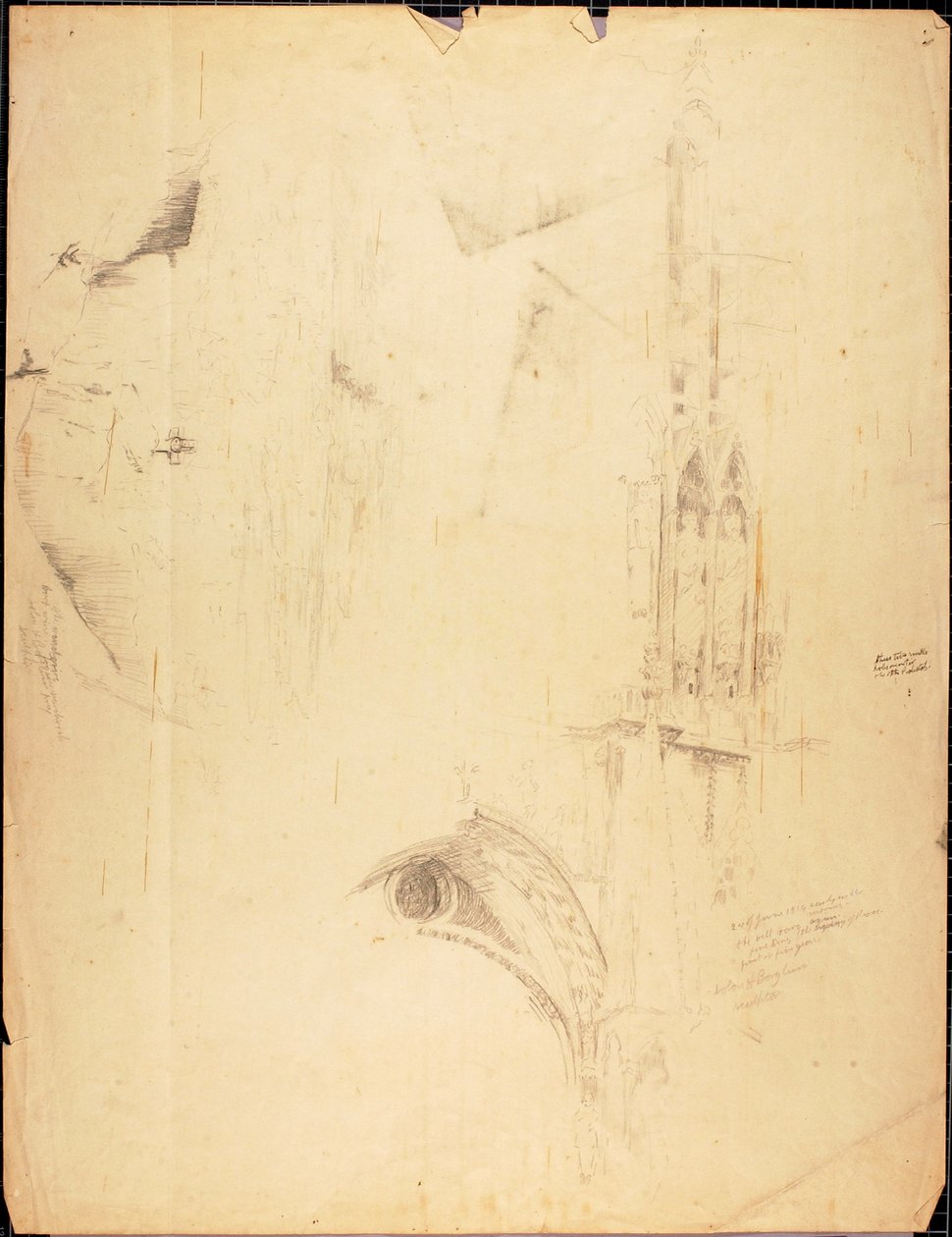 Studie katedrály od Solon H. Borglum