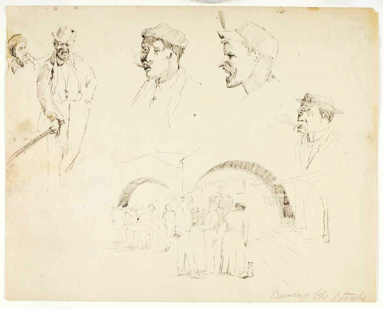 Během stávky od Solon H. Borglum