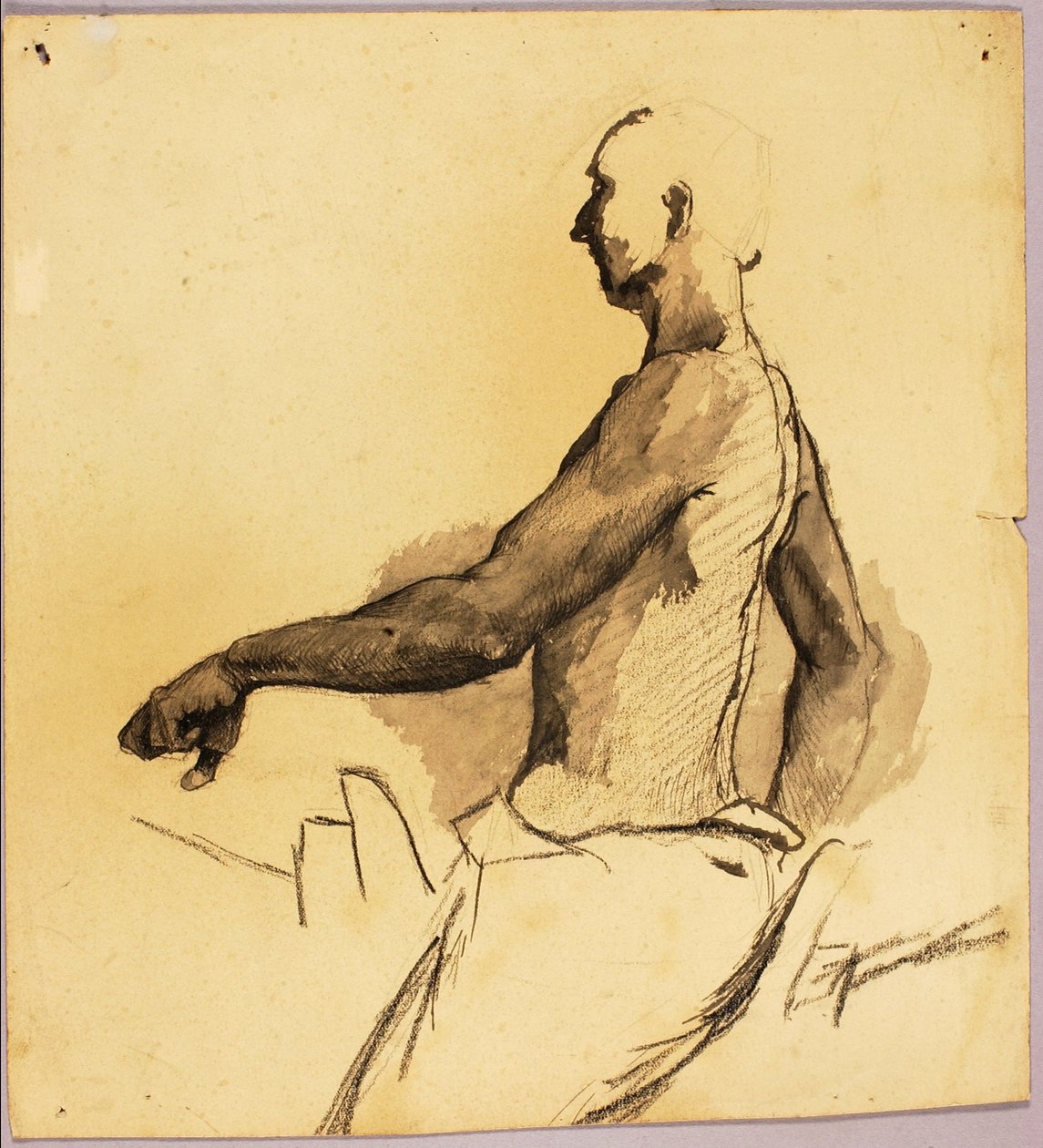 Studie jezdeckého pomníku od Solon H. Borglum