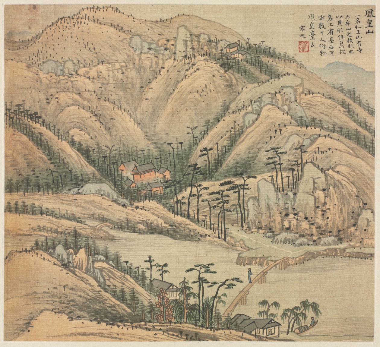 Mt. Fenghuang Mt. Phoenix, 1500s. od Song Xu