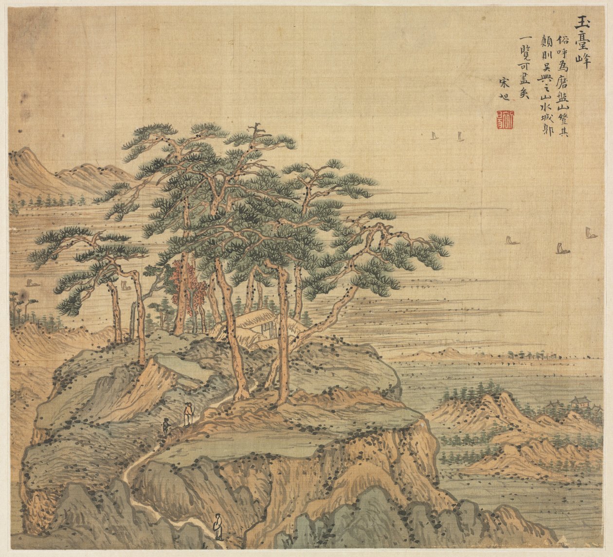 Yutai Peak Jade Terrace Peak, 1500s. od Song Xu